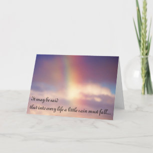 Evening Rainbow Sympathy Card