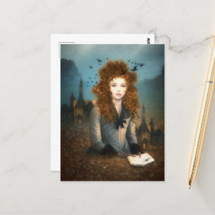 Evening Reading Postcard