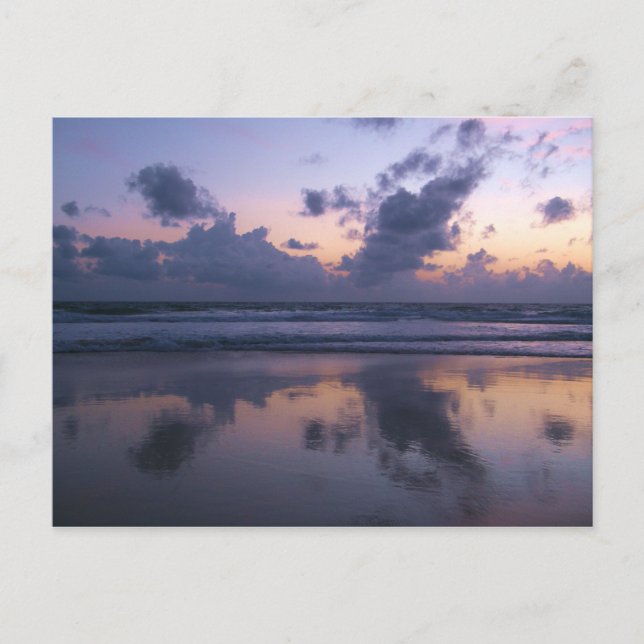 Evening Reflections At Karon Beach Postcard (Front)