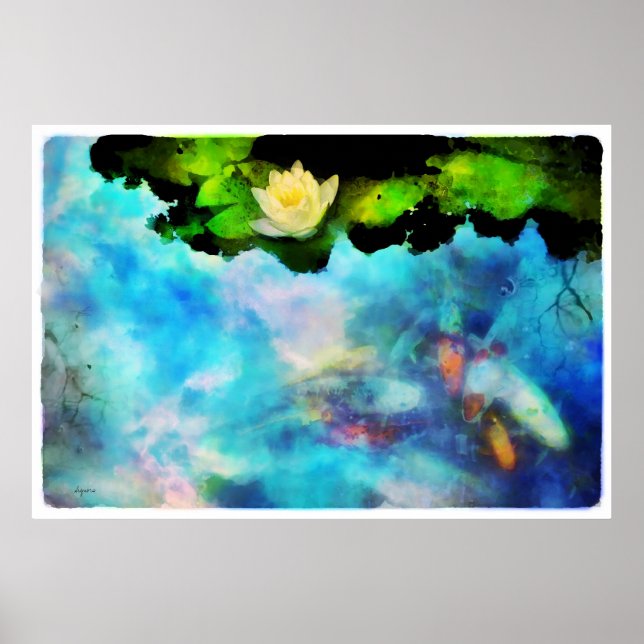 Evening reflections , print (Front)