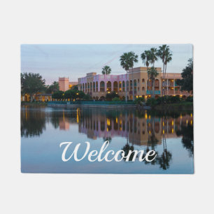 Evening Resort Reflections Welcome Doormat