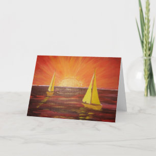 Evening Sail - Greeting Card