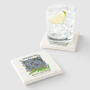 Evening Scented Stocks Stone Coaster