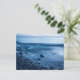 Evening sea postcard