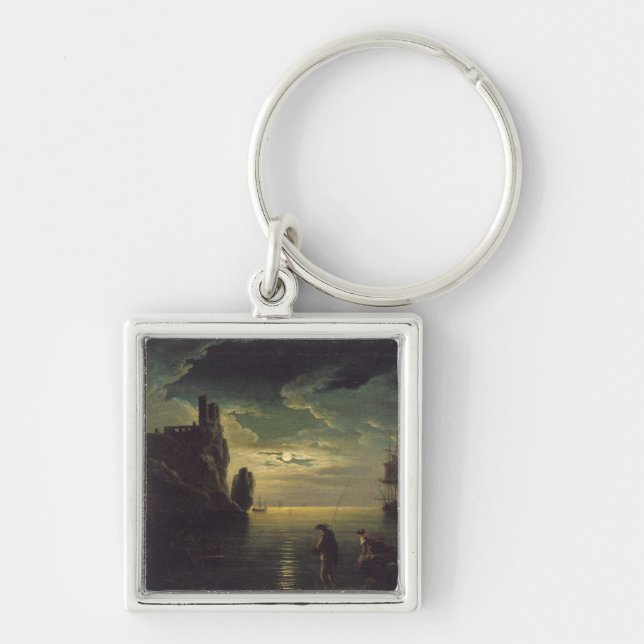 Evening Seascape Key Ring (Front)