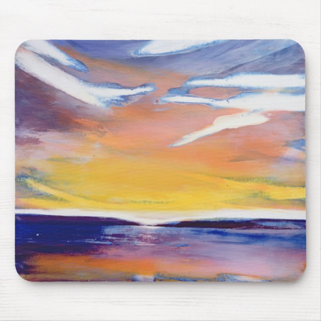 Evening seascape mouse pad (Front)