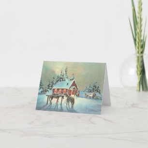 EVENING SERVICES by SHARON SHARPE Holiday Card