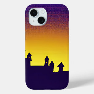Evening shadow landscape iPhone 15 case