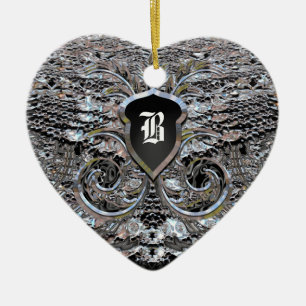 Evening Shimmer Victorian Ceramic Ornament