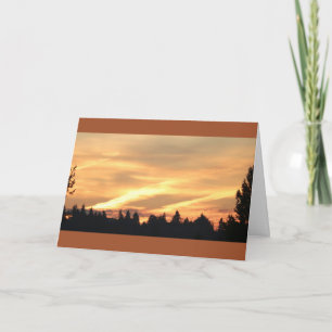 Evening Sky, Bremerton, Washington Card