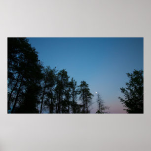 Evening Sky Over Elk Lake, Michigan Poster
