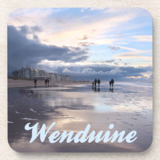 Evening Sky Wenduine Beach, Belgium Coaster
