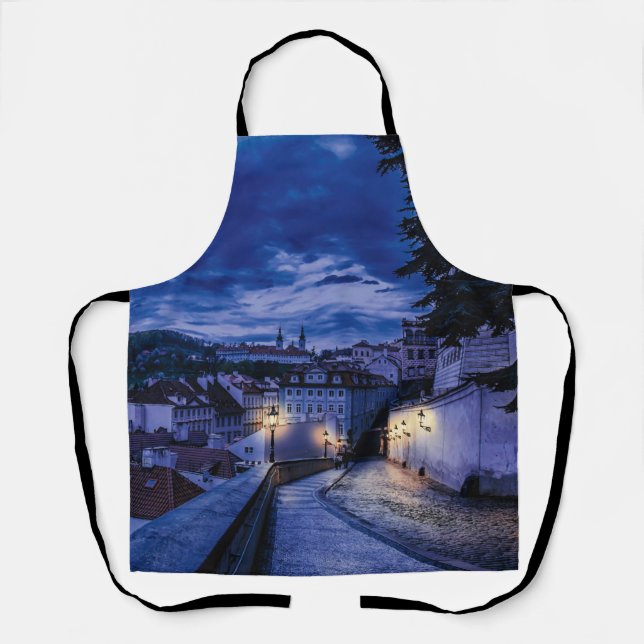 Evening street in Prague Apron (Front)