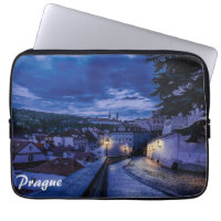 Evening street in Prague Laptop Sleeve
