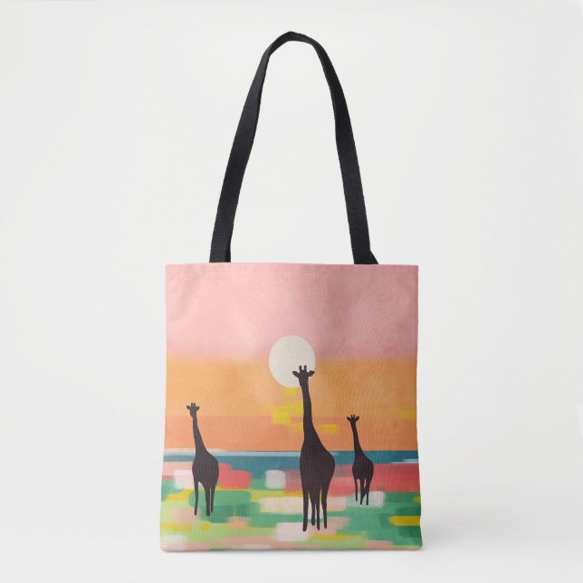 Evening Stroll in the Savannah Tote Bag (Front)