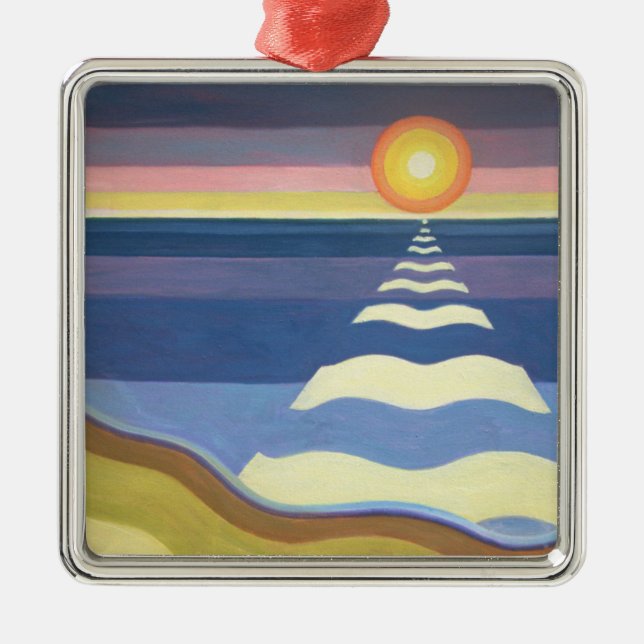 Evening Sun 2003 Metal Ornament (Front)