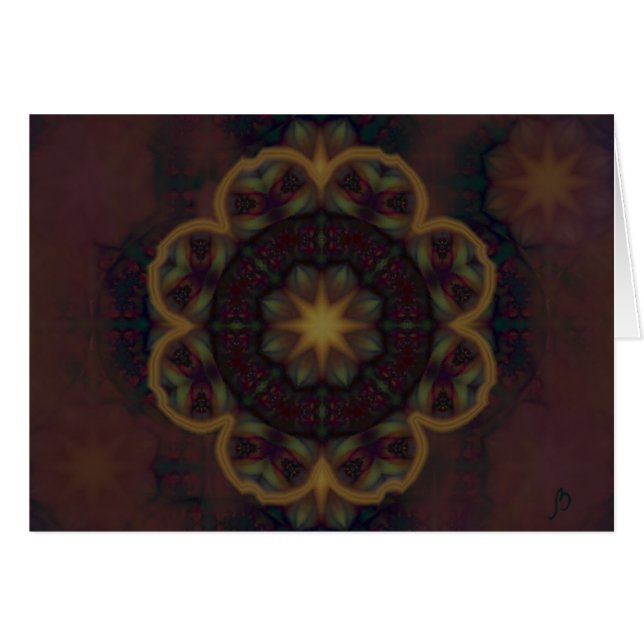 Evening Sun Flower Card - Customised (Front Horizontal)