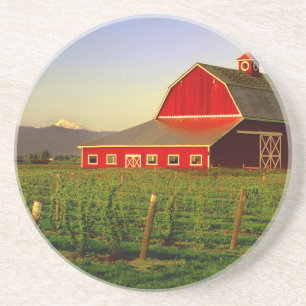 Evening sun on a barn in Washington's Skagit Coaster