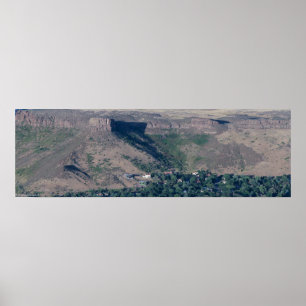 Evening Sun on Castle Rock, Golden Colorado Poster