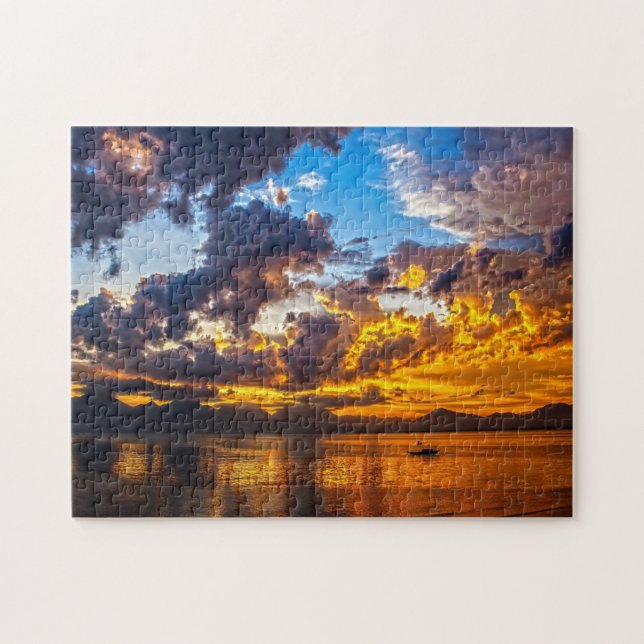 Evening Sunset. Jigsaw Puzzle (Horizontal)