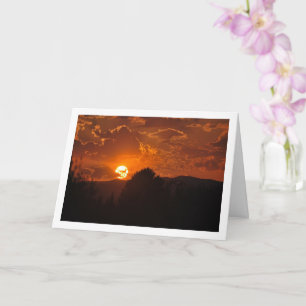 Evening Sunset Landscape Card