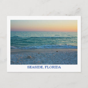 Evening Sunset on the Beach in Florida postcard