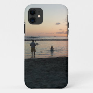 Evening Sunset Tropical Beach Waikiki Oahu Hawaii iPhone 11 Case