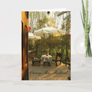 Evening Tea By The Bamboo Grove Card