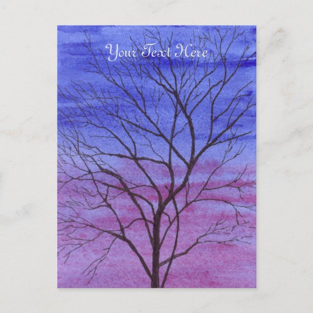Evening Tree Postcard (Front)