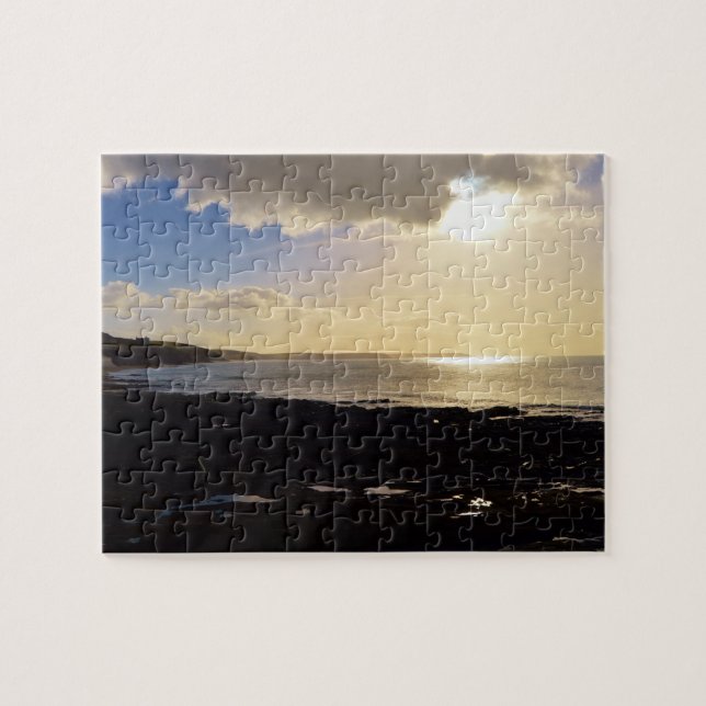 Evening View from Porthleven Cornwall England Jigsaw Puzzle (Horizontal)