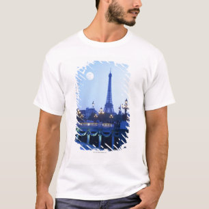 Evening View of Eiffel Tower T-Shirt
