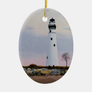 Evening's Lighthouse Ornament