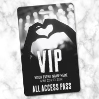 Event All Access Pass Black White VIP
