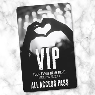Event All Access Pass VIP ID Badge