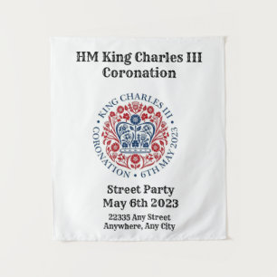 Event backdrop for King Charles III Coronation Tapestry