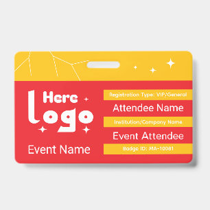 Event Badge Template ID Badge