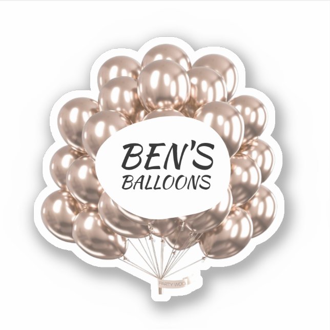 Event Balloons Glitter Party Planner (Front)
