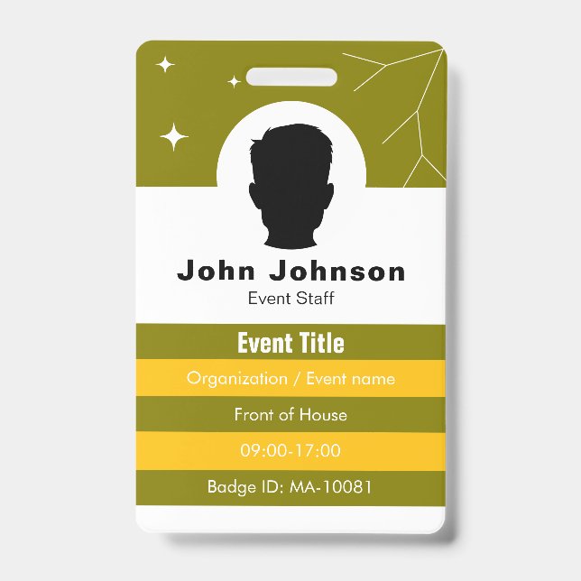 Event Coordinator ID Badge (Front)