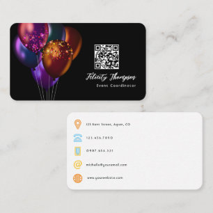 Event Coordinator QR Code Business Card