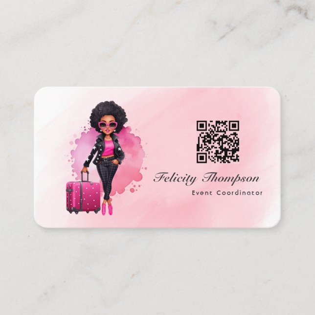 Event Coordinator QR Code Business Card (Front)