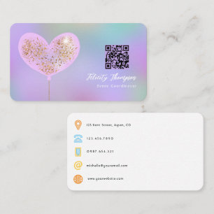 Event Coordinator QR Code Business Card