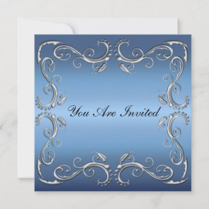 Event Corporate  Any Occasion Invitation Blue