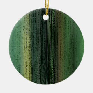 Event Horizon 6711 - Green Abstract Art Ceramic Ornament
