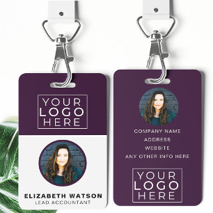Event ID Customised Lanyard Name Tag With Photo ID Badge