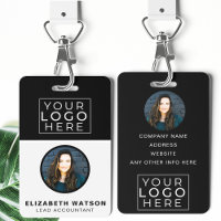 Event ID Customised Lanyard Name Tag With Photo