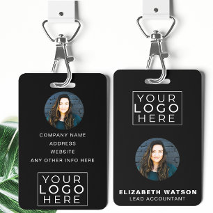 Event ID Customized Lanyard Name Tag With Photo Badge