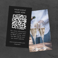 Event Invitation | QR Code Photo Enclosure Cards
