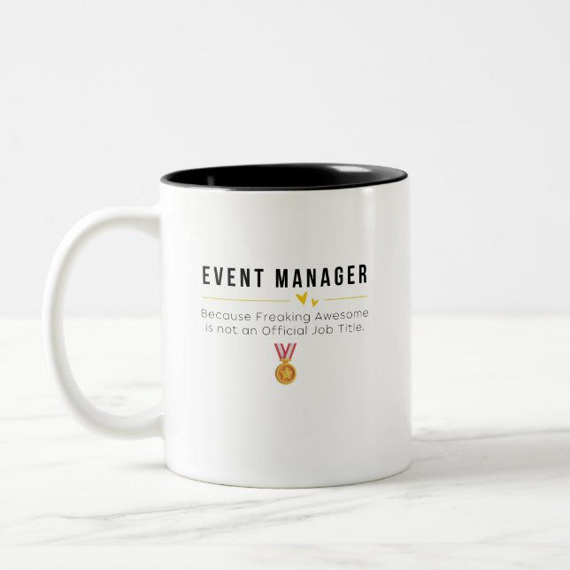 Event Manager Two-Tone Coffee Mug (Left)