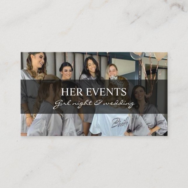 Event Organiser Business Cards with Balloons (Front)