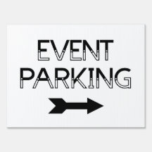 Event Parking Directional Arrow